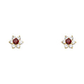 14K Yellow Gold Stud Earring & Solitaire Jewelry - ST205