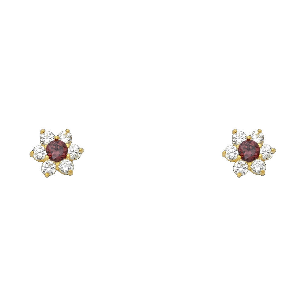 14K Yellow Gold Stud Earring & Solitaire Jewelry - ST205 - Image 6