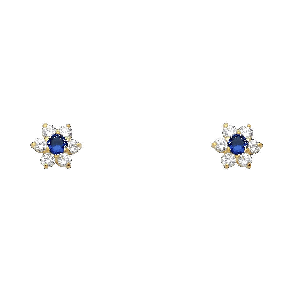 14K Yellow Gold Stud Earring & Solitaire Jewelry - ST205 - Image 9