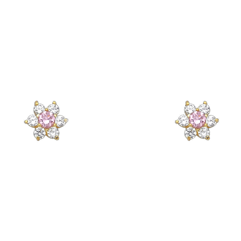 14K Yellow Gold Stud Earring & Solitaire Jewelry - ST205 - Image 10