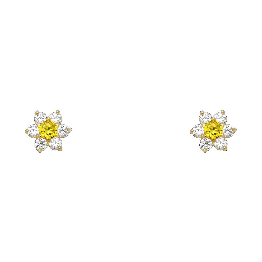 14K Yellow Gold Stud Earring & Solitaire Jewelry - ST205 - Image 11