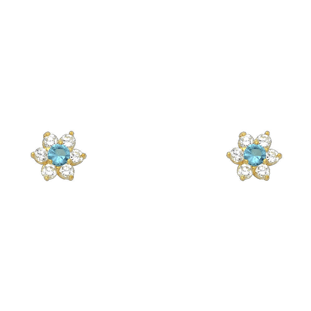14K Yellow Gold Stud Earring & Solitaire Jewelry - ST205 - Image 12