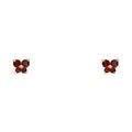 14K Yellow Gold Stud Earring & Solitaire Jewelry - ST206