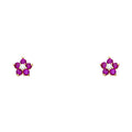 14K Yellow Gold Stud Earring & Solitaire Jewelry - ST225