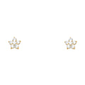 14K Yellow Gold Stud Earring & Solitaire Jewelry - ST229