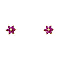 14K Yellow Gold Stud Earring & Solitaire Jewelry - ST234