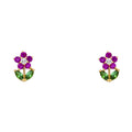 14K Yellow Gold Stud Earring & Solitaire Jewelry - ST237