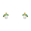 14K Yellow Gold Stud Earring & Solitaire Jewelry - ST238