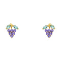 14K Yellow Gold Stud Earring & Solitaire Jewelry - ST241