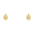 14K Yellow Gold Stud Earring & Solitaire Jewelry - ST270