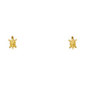 14K Yellow Gold Stud Earring & Solitaire Jewelry - ST272
