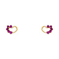 14K Yellow Gold Stud Earring & Solitaire Jewelry - ST315