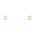 14K Yellow Gold Stud Earring & Solitaire Jewelry - ST325