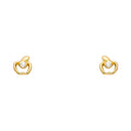 14K Yellow Gold Stud Earring & Solitaire Jewelry - ST331