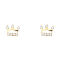14K Yellow Gold Stud Earring & Solitaire Jewelry - ST351
