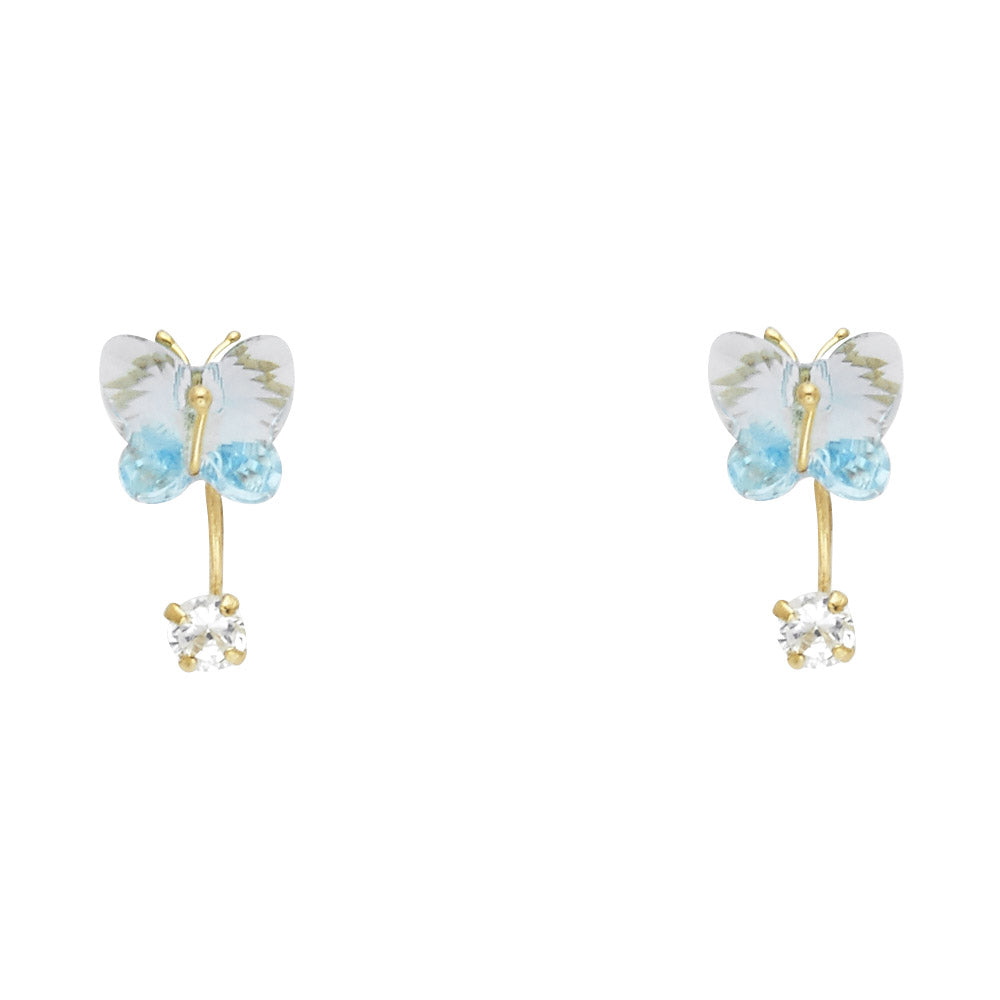 14K Yellow Gold Dangling, Telephone & Nose Jewelry - ST375