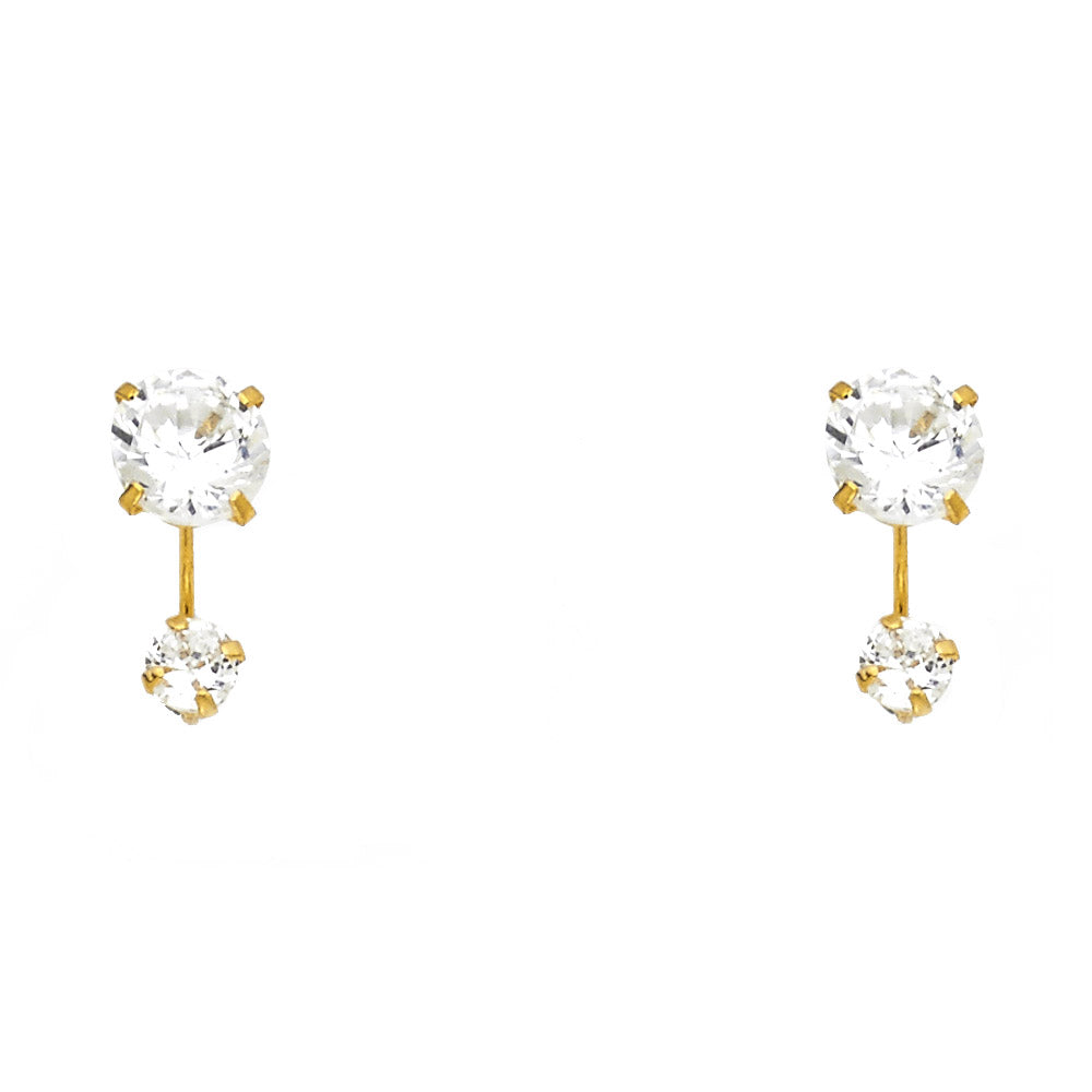14K Yellow Gold Dangling, Telephone & Nose Jewelry - ST378