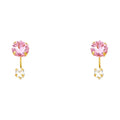 14K Yellow Gold Dangling, Telephone & Nose Jewelry - ST379