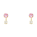 14K Yellow Gold Dangling, Telephone & Nose Jewelry - ST382
