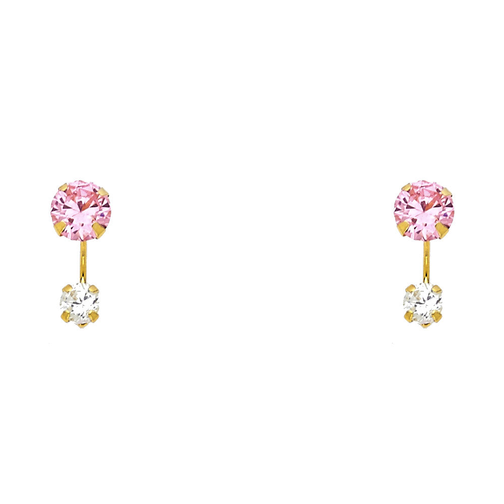 14K Yellow Gold Dangling, Telephone & Nose Jewelry - ST382