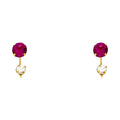 14K Yellow Gold Dangling, Telephone & Nose Jewelry - ST383