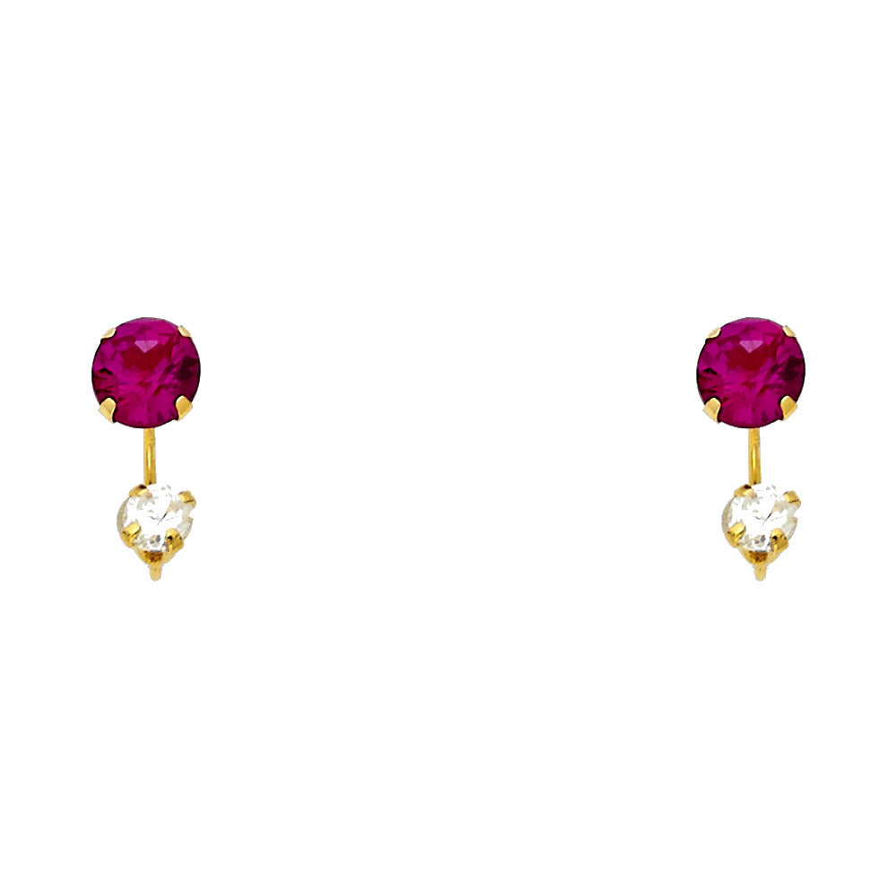 14K Yellow Gold Dangling, Telephone & Nose Jewelry - ST383