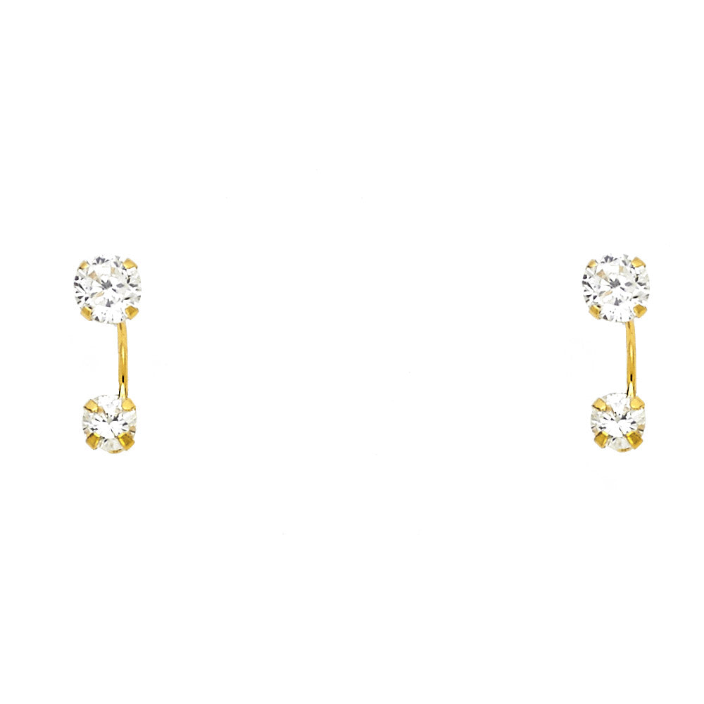 14K Yellow Gold Dangling, Telephone & Nose Jewelry - ST384