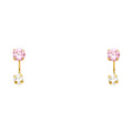 14K Yellow Gold Dangling, Telephone & Nose Jewelry - ST385
