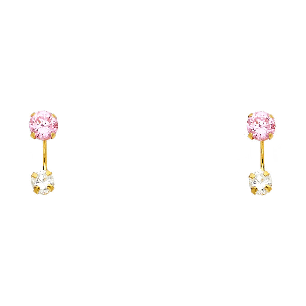 14K Yellow Gold Dangling, Telephone & Nose Jewelry - ST385