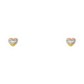 14K Yellow Gold Stud Earring & Solitaire Jewelry - ST443