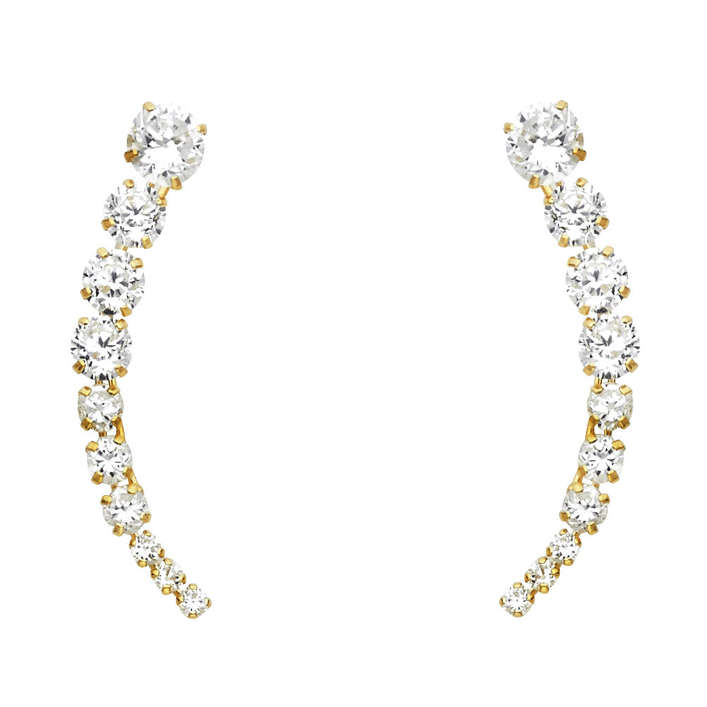 14K Yellow Gold Dangling, Telephone & Nose Jewelry - ST459