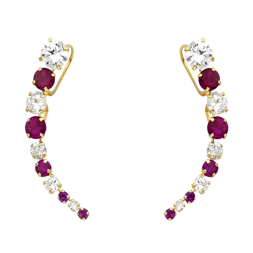 14K Yellow Gold Dangling, Telephone & Nose Jewelry - ST460