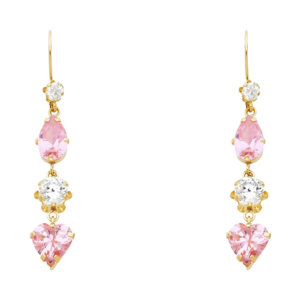 14K Yellow Gold Dangling, Telephone & Nose Jewelry - ST479