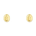 14K Yellow Gold Stud Earring & Solitaire Jewelry - ST502