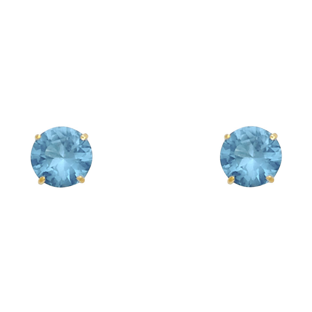 14K Yellow Gold Stud Earring & Solitaire Jewelry 2mm - ST521 - Image 3