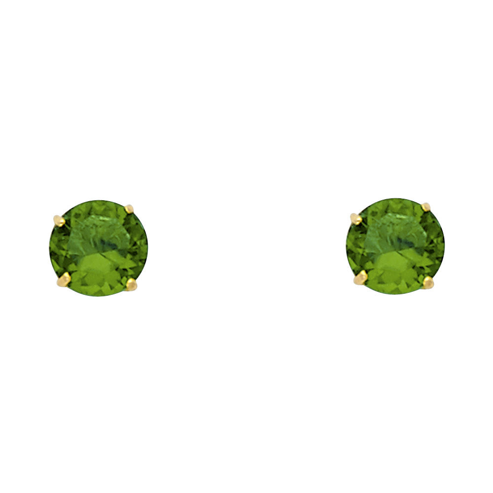 14K Yellow Gold Stud Earring & Solitaire Jewelry 2mm - ST521 - Image 5