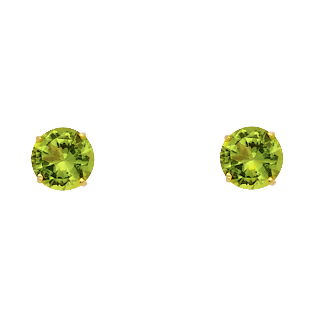 14K Yellow Gold Stud Earring & Solitaire Jewelry 2mm - ST521 - Image 8