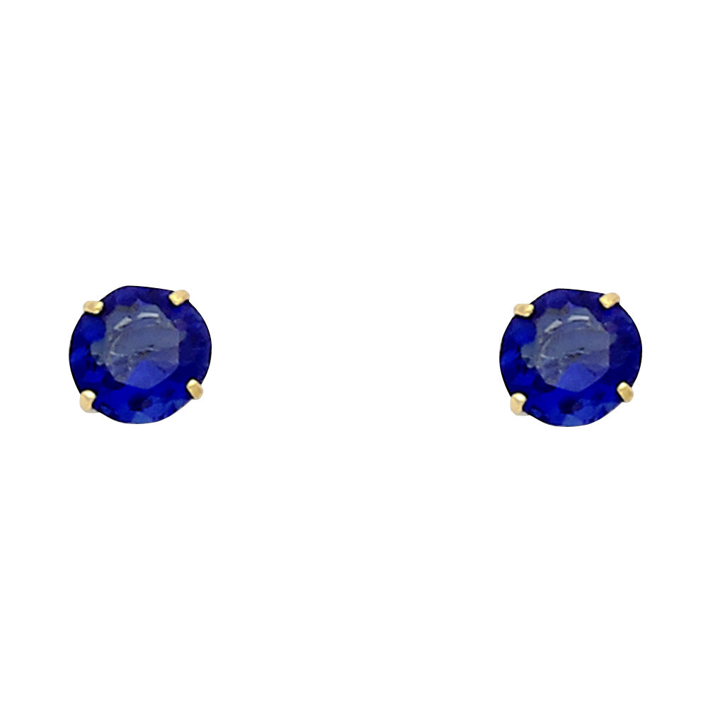 14K Yellow Gold Stud Earring & Solitaire Jewelry 2mm - ST521 - Image 9