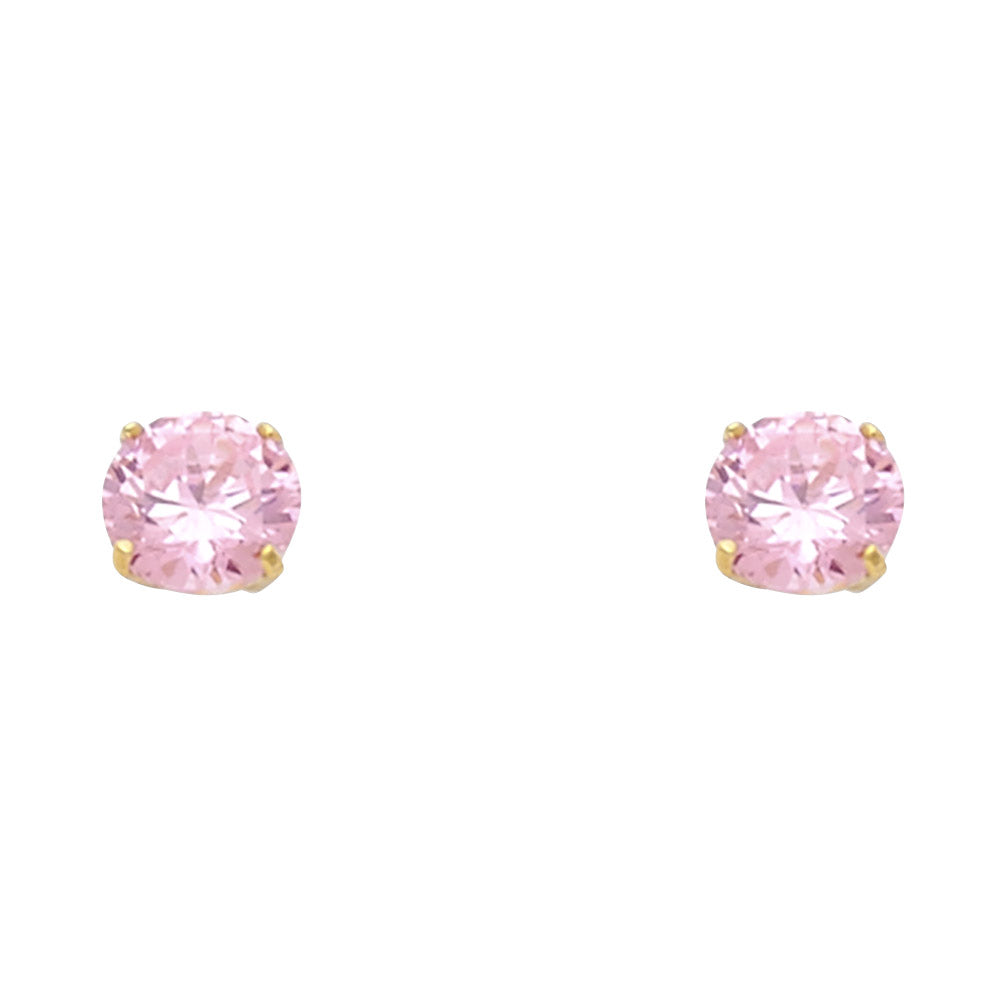14K Yellow Gold Stud Earring & Solitaire Jewelry 2mm - ST521 - Image 10