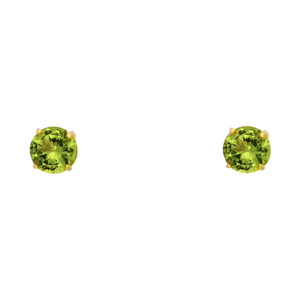 14K Yellow Gold Stud Earring & Solitaire Jewelry 2mm - ST522 - Image 8
