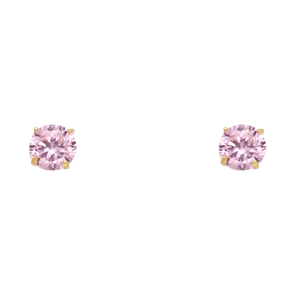 14K Yellow Gold Stud Earring & Solitaire Jewelry 2mm - ST522 - Image 10