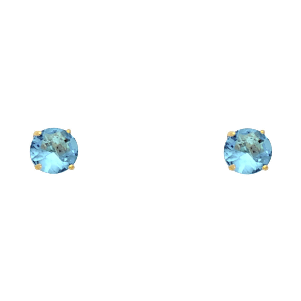 14K Yellow Gold Stud Earring & Solitaire Jewelry 2mm - ST522 - Image 12
