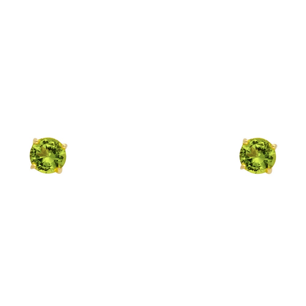 14K Yellow Gold Stud Earring & Solitaire Jewelry 2mm - ST523 - Image 8