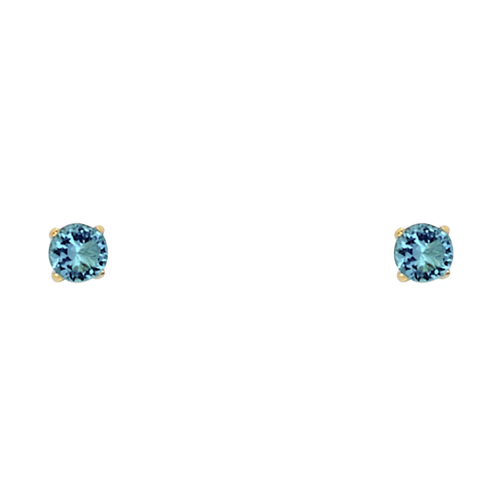 14K Yellow Gold Stud Earring & Solitaire Jewelry 2mm - ST523 - Image 12