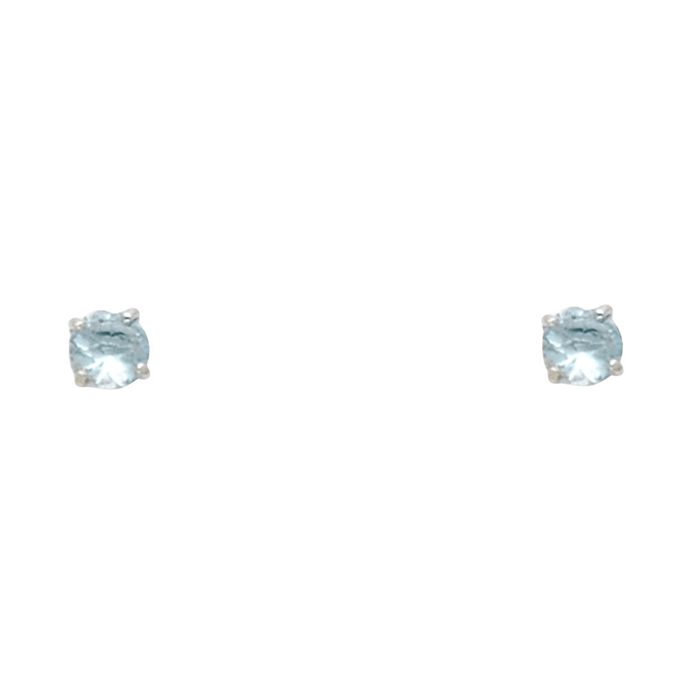 14K Yellow Gold Stud Earring & Solitaire Jewelry 2mm - ST524 - Image 3