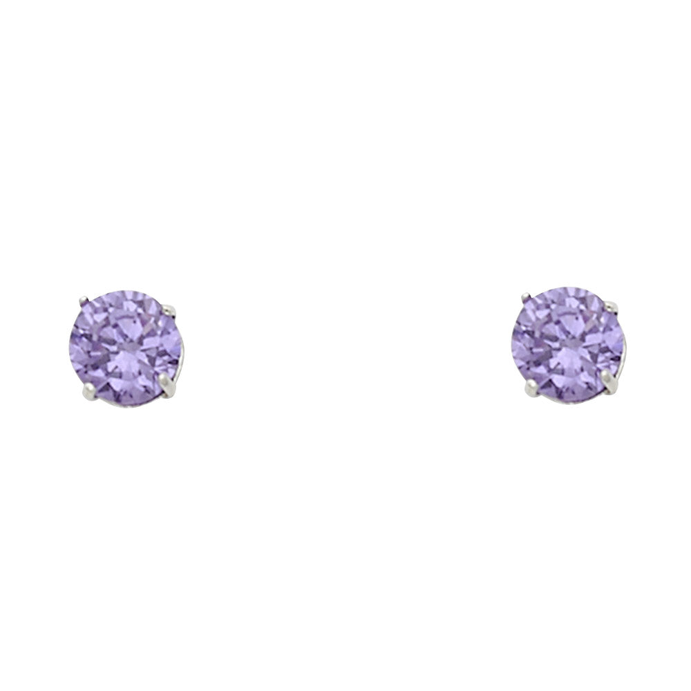 14K Yellow Gold Stud Earring & Solitaire Jewelry 2mm - ST525 - Image 2