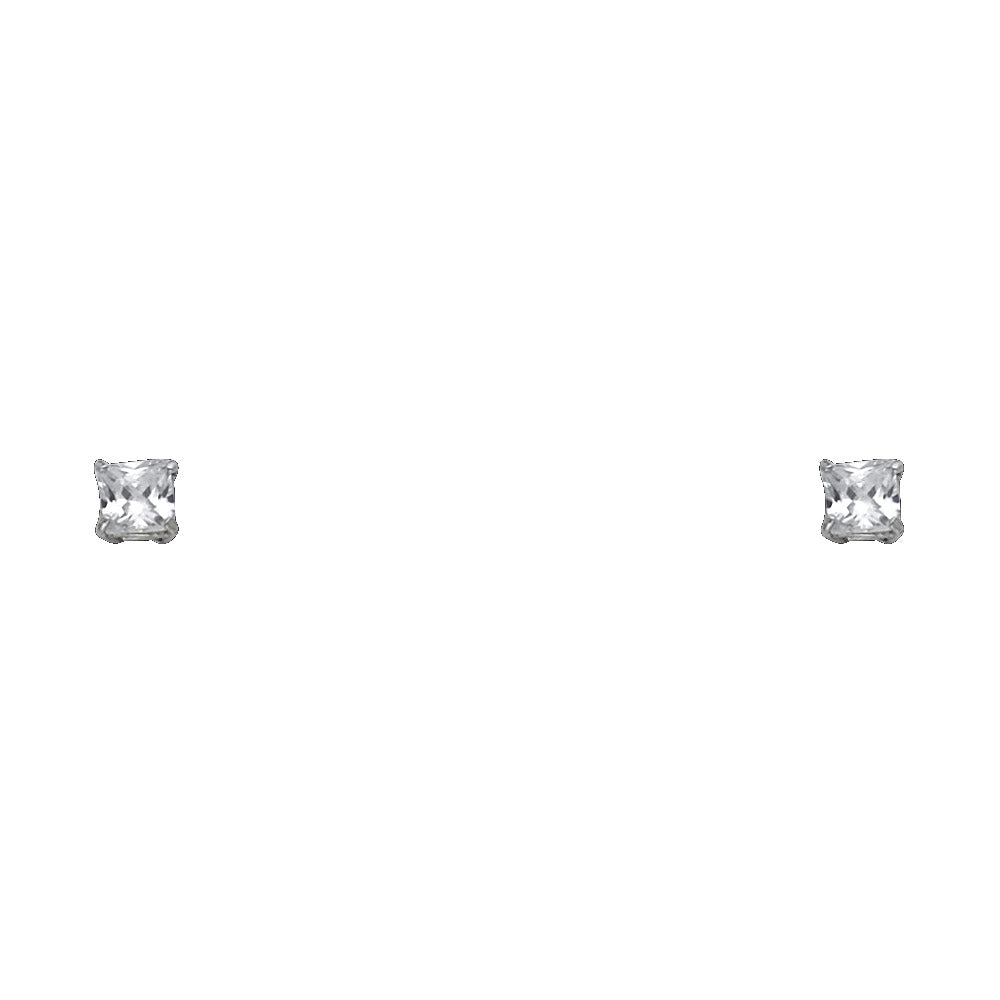 14K Yellow Gold Stud Earring & Solitaire Jewelry 3mm - ST526