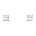 14K Yellow Gold Stud Earring & Solitaire Jewelry 3mm - ST533