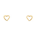 14K Yellow Gold Stud Earring & Solitaire Jewelry - ST552