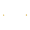 14K Yellow Gold Stud Earring & Solitaire Jewelry 6mm - ST572